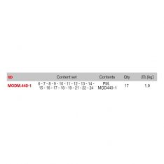 FACOM MODM.440-1 - 17pc Metric Combination Spanner Foam Module