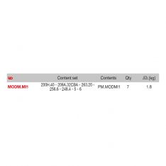 FACOM MODM.MI1 - 7pc Flat Pein Hammer Impact Tools Foam Module