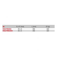 FACOM RAB.X250A - Flat Rough Cut Soft Metal + Wood Rasp File No Handle
