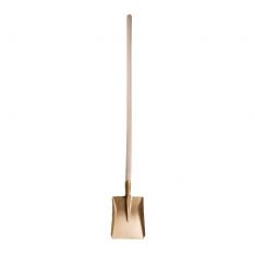 ENDRES 1501280S - 1400mm Non-Sparking Straight Handle Square Point Shovel