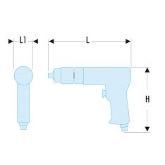FACOM V.103MF - 450w 10mm Keyless Chuck Air Drill