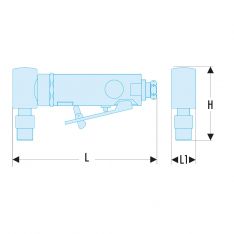 FACOM V.AG50F - 20000rpm 50mm Aluminium Air Angle Grinder