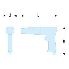 FACOM V.D600QR - 300w 6mm Chuck Reversible Air Drill