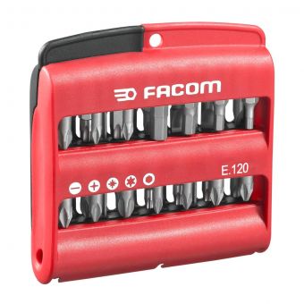 FACOM E.120 - 28pc Complete 1/4&quot; Hex Drive 25mm Screwbit Set