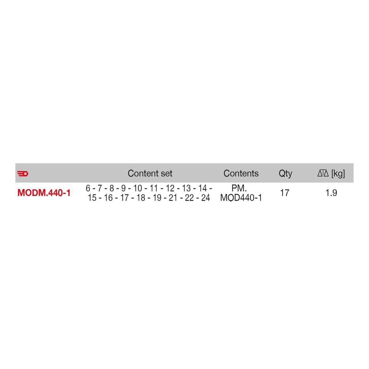 FACOM P 670 Am. 440-1 Plateau Insert Plastique