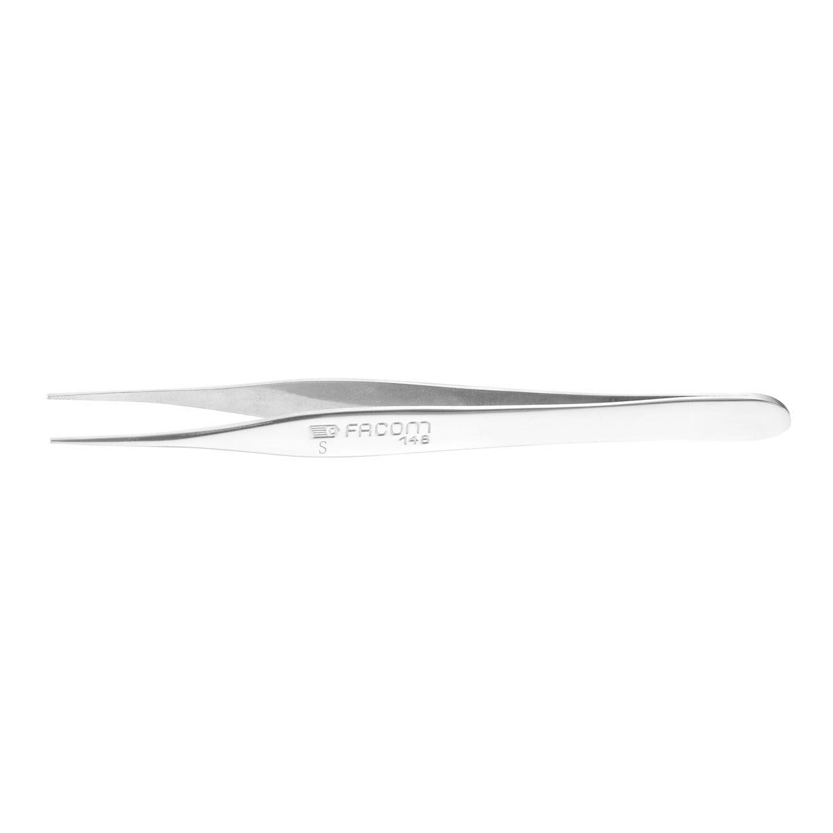 148 130mm Straight Fine Smooth Nose Tweezers ETS