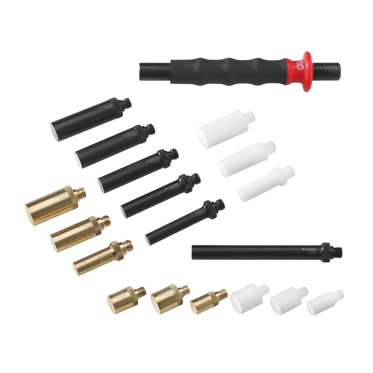 217.GJ1 19pc Nylon Brass Aluminium Drift Punch Set ETS