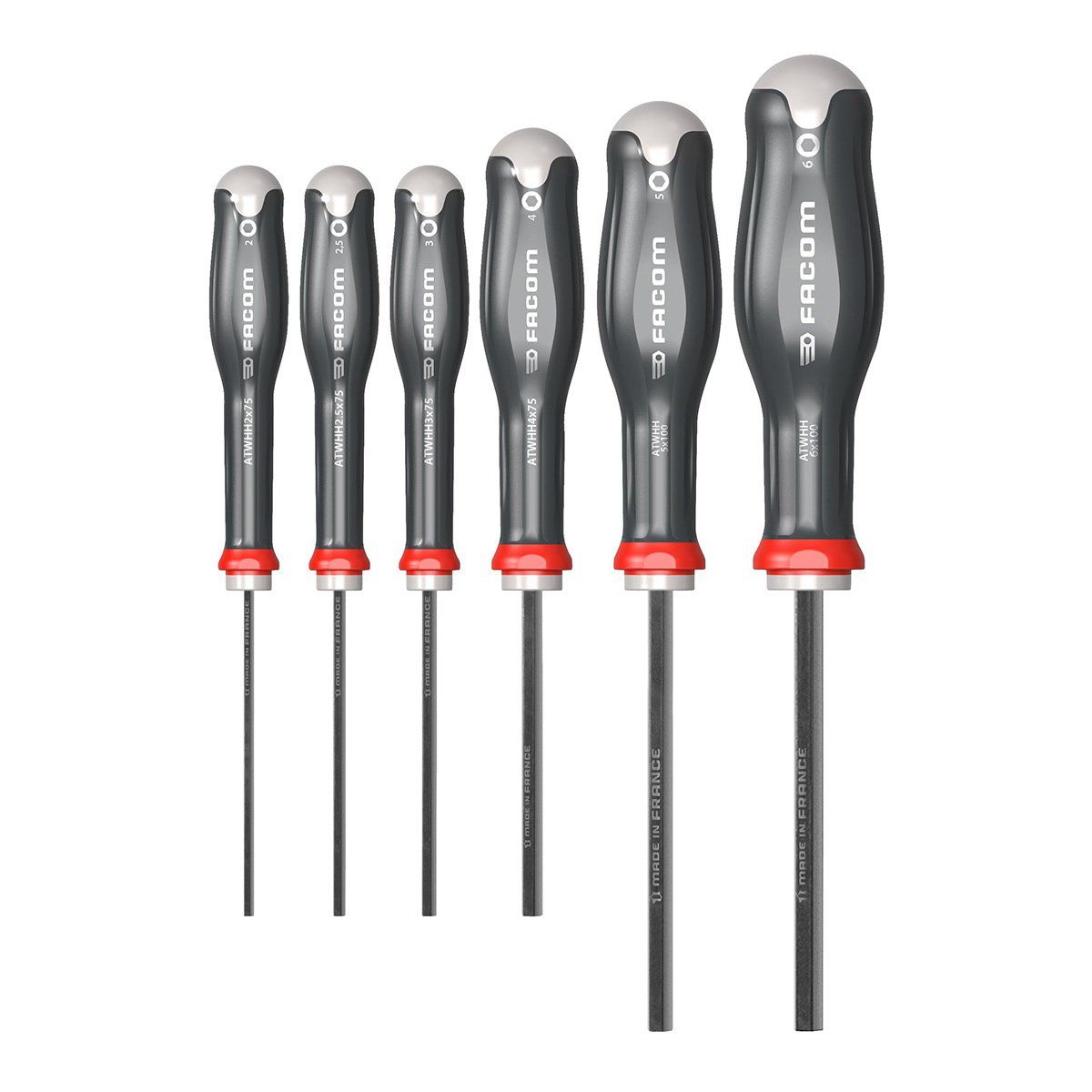 ATWHH.JT6 6pc Metric Hex Protwist Screwdriver Set ETS
