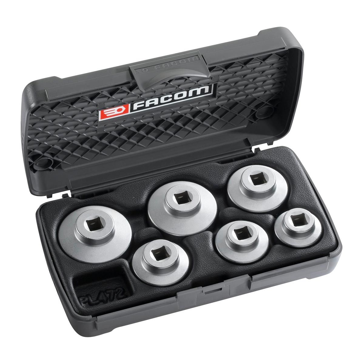 D.163J6PB 6pc 3/8" Square Drive Composit Cap Socket Set + Case