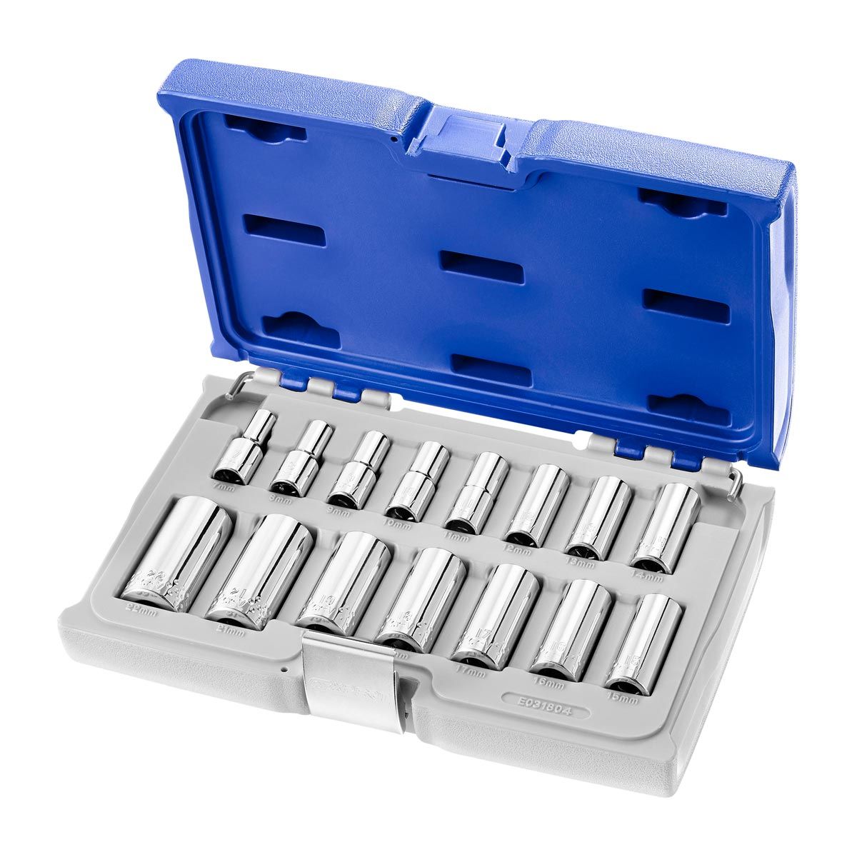 EXPERT by E031804 15pc 3/8" Square Drive Metric 6pt Long Socket