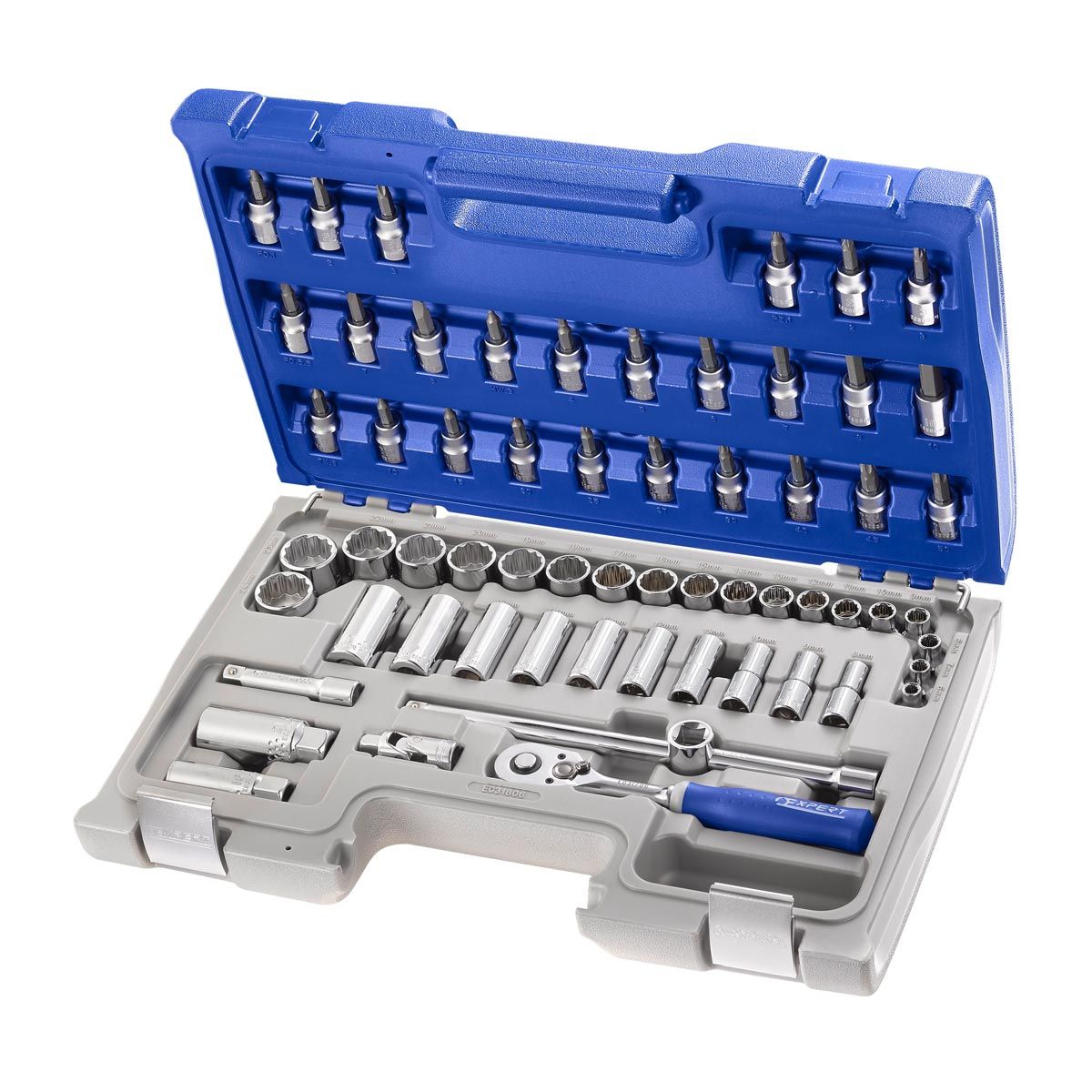 EXPERT by E031806 61pc 3/8" Square Drive Metric 6pt Std + 12pt