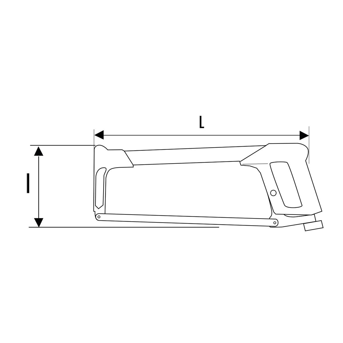 EXPERT by E115122 12" 300mm Hacksaw Frame + Blade ETS