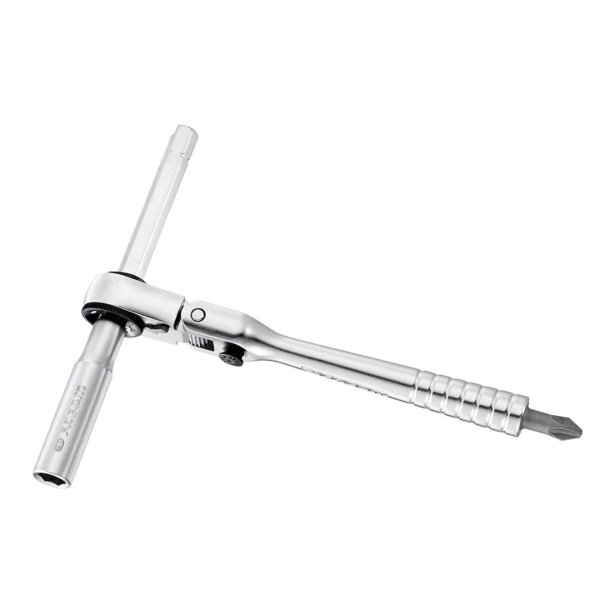 R.180PB 1/4" Hex Drive Hinged Head Ratchet + Extension Set ETS