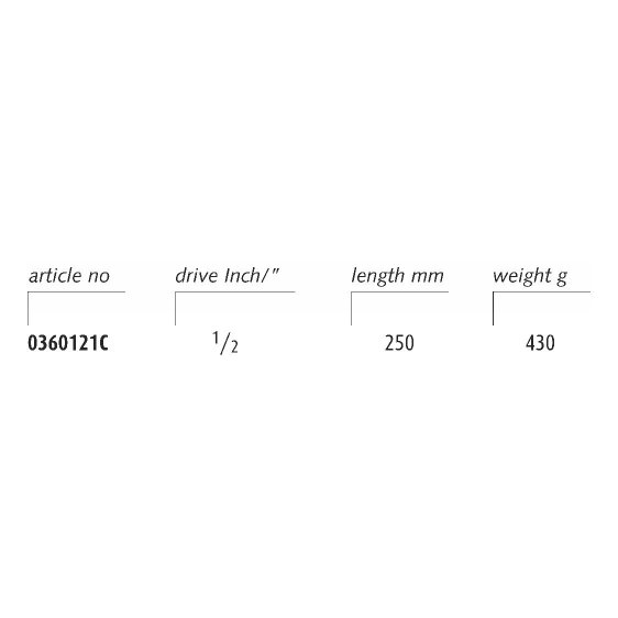 ENDRES 0360121C - Non-Sparking Ratchet with 1/2