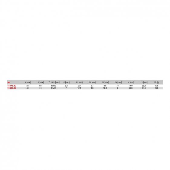 FACOM 113AS.XC - Stubby Chrome Adjustable Spanner