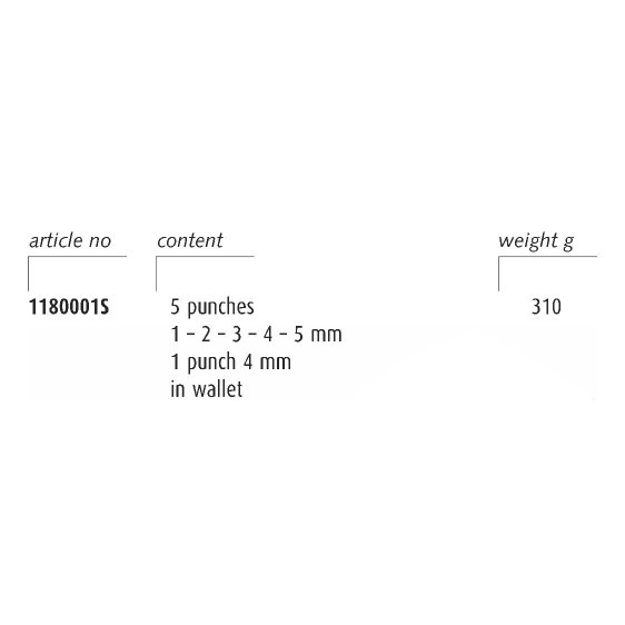 ENDRES 1180001S - 7pc Non-Sparking Drift Punch Set + Case