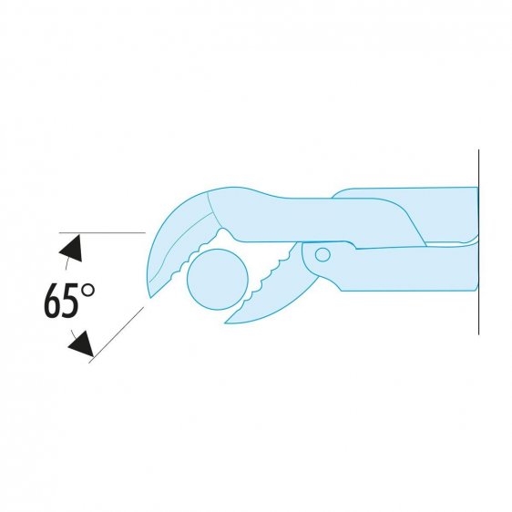 FACOM 121A.X - Swedish 45' Offset Curved Jaw Pipe Spanner