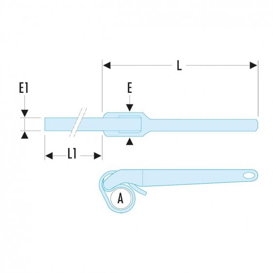 FACOM 138A.X - Alloy Handle Nylon Strap Spanner