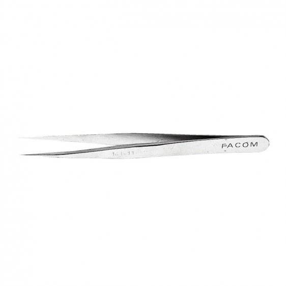 FACOM 141.11 - 110mm Straight Very Fine Smooth Nose Precision Tweezers