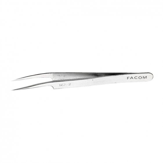 FACOM 142.2 - 117mm Straight Fine 15' Cleared Nose Precision Tweezers