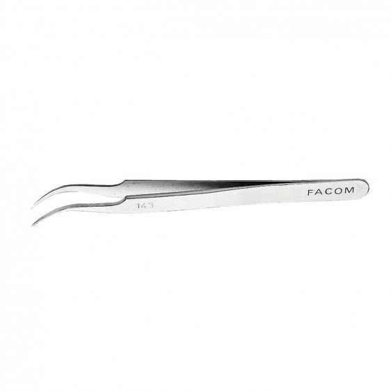 FACOM 143 - 114mm Straight Fine 70' Cleared Nose Precision Tweezers