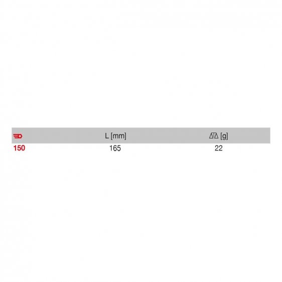 FACOM 150 - 165mm Straight Serated Nose Tweezers