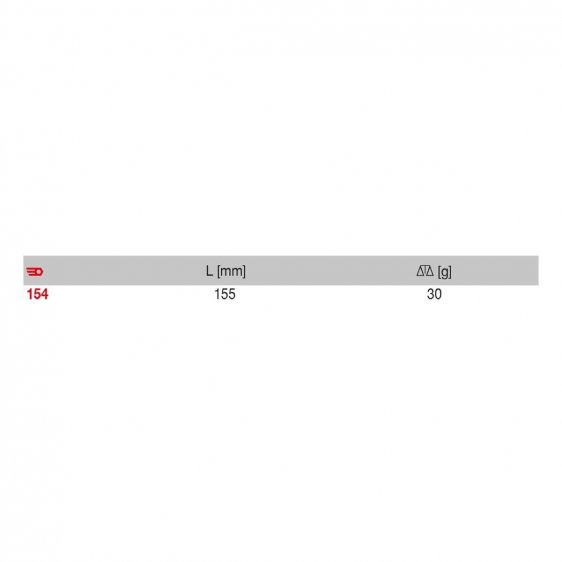 FACOM 154 - 155mm Straight Serated Power Nose Tweezers