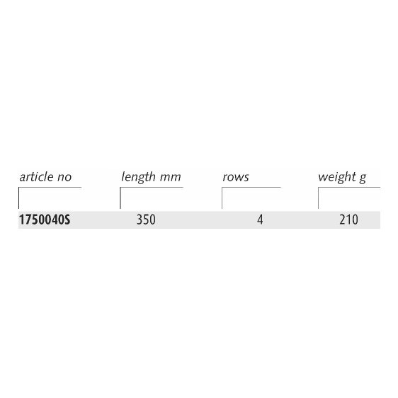 ENDRES 1750040S - 4 Rows Non-Sparking Wood Handle Bronze Wire Brush