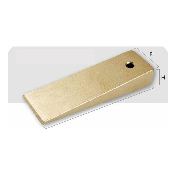 ENDRES 1851000S - 100X30X15mm Non-Sparking Engineers Wedge With Hole