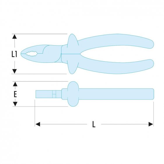 FACOM 187.XAVSE - Insulated Stubby Combination Pliers