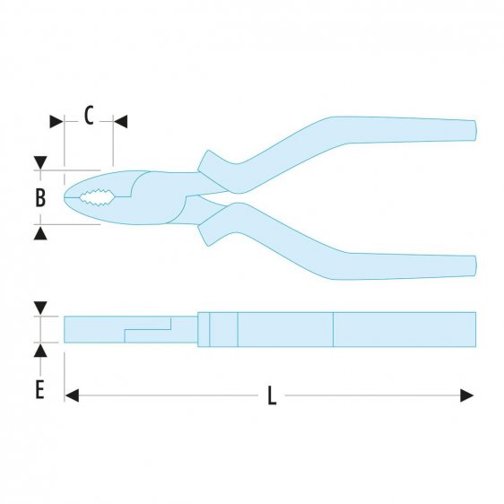FACOM 187A.XCPE - Stubby Combination Comfort Grip Pliers