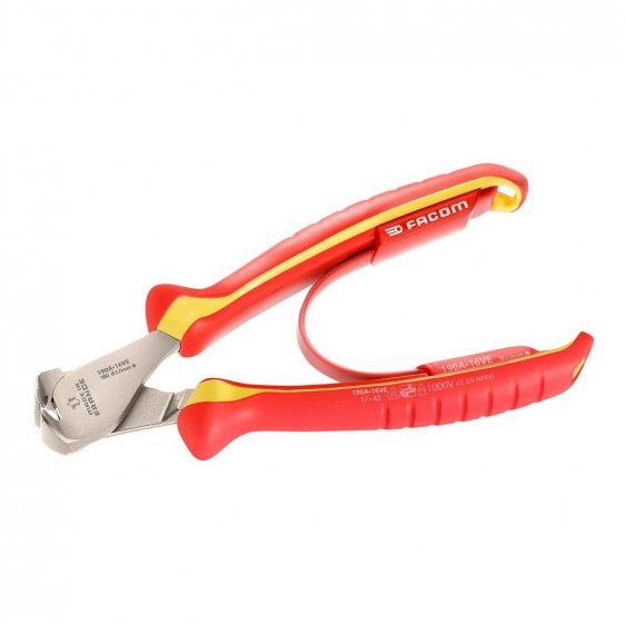 FACOM 190A.16VE - 160mm Insulated High Power End Cutter Comfort Grip Pliers