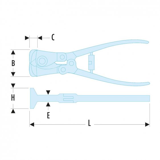 FACOM 191A.22EL - 210mm Low Effort End Cutters