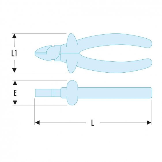 FACOM 192.XAVSE - Insulated High Power Diagonal Side Cutter Pliers