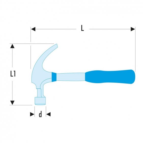 FACOM 204 - 16oz Comfort Grip Claw Hammer