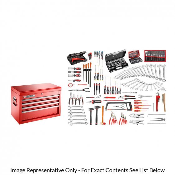 FACOM 2074.M140A 200pc General Metric Tool Kit Tool Chest ETS