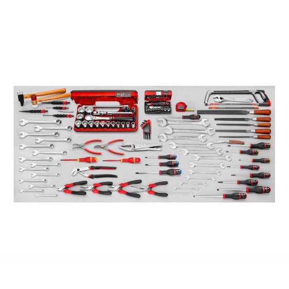 FACOM 2201.M120A - 147pc General Metric Tool Kit + Wall Cabinet
