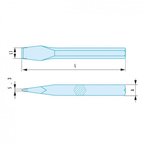 FACOM 265.263.XSR - Non-Sparking Engineers Chisel