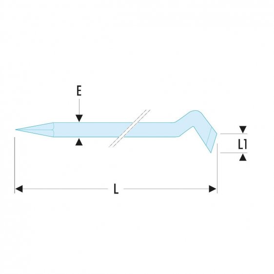 FACOM 268.X - Point + Crook Lever Pry Bar