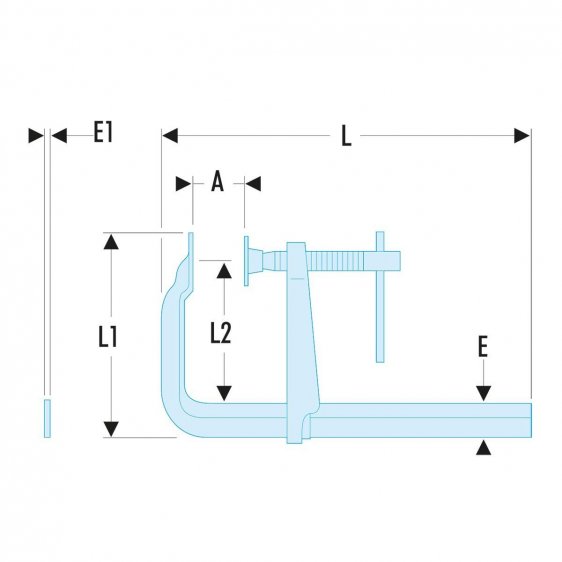 FACOM 272A.X - Sliding Bar Clamp