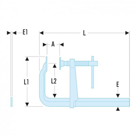 FACOM 274.X - Sliding Bar Power Clamp