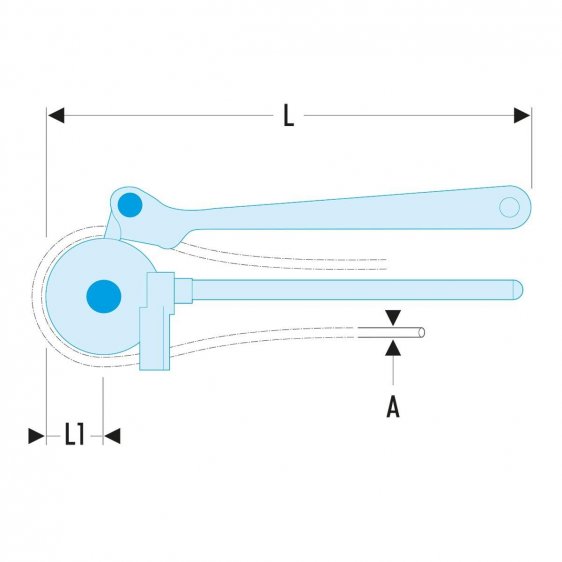 FACOM 344B.X - 2 Handed Manual Pipe Bender