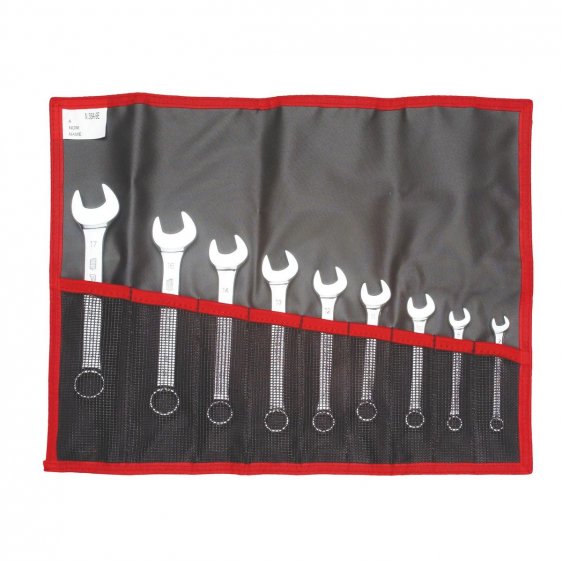 FACOM 39.JE9T - 9PC Metric Stubby Combination Spanner Set + Roll