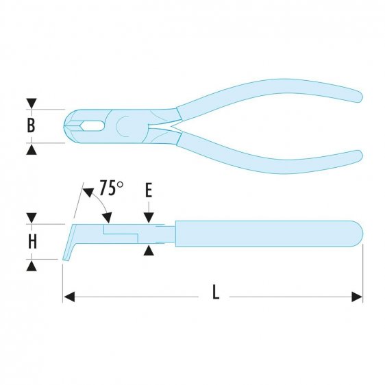 FACOM 396 - 150mm Flush End Cutter Precision Pliers for Plastic