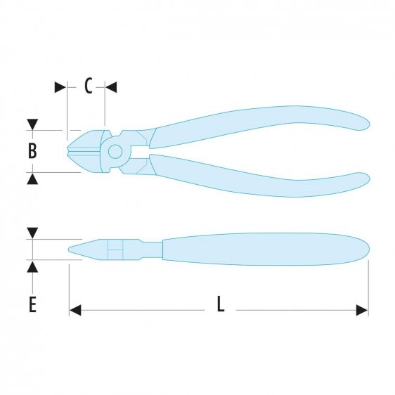 FACOM 405A.X - Axial Diagonal Side Cutter Precision Pliers