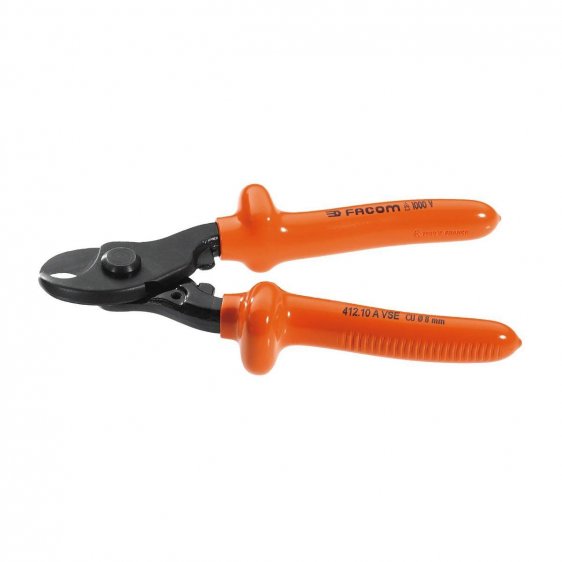 FACOM 412.10AVSE - 195mm Insulated Copper Aluminium Cable Cutter Cropper