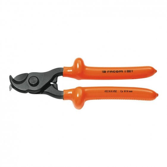 FACOM 412.14AVSE - 230mm Insulated Copper Aluminium Cable Cutter Cropper