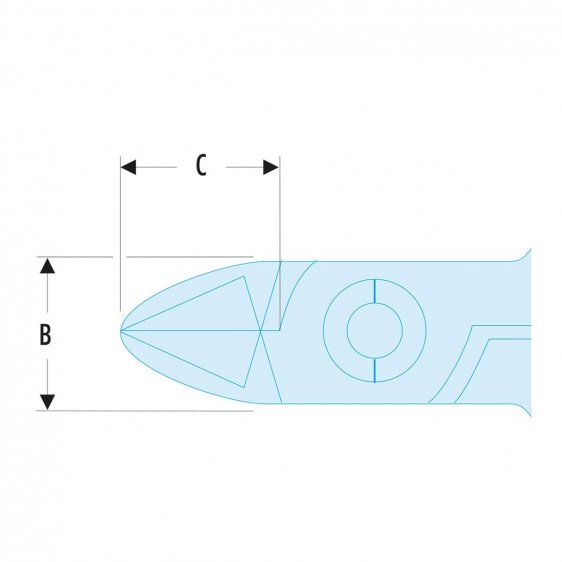 FACOM 426.MT - Flush Long Compact Bullet-Nose Clearance Micro-Tech Cutter Plier