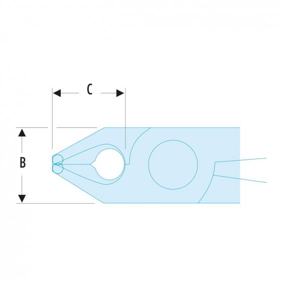 FACOM 429.MT - Flush 70' Angle-Nose Micro-Tech Cutter Plier