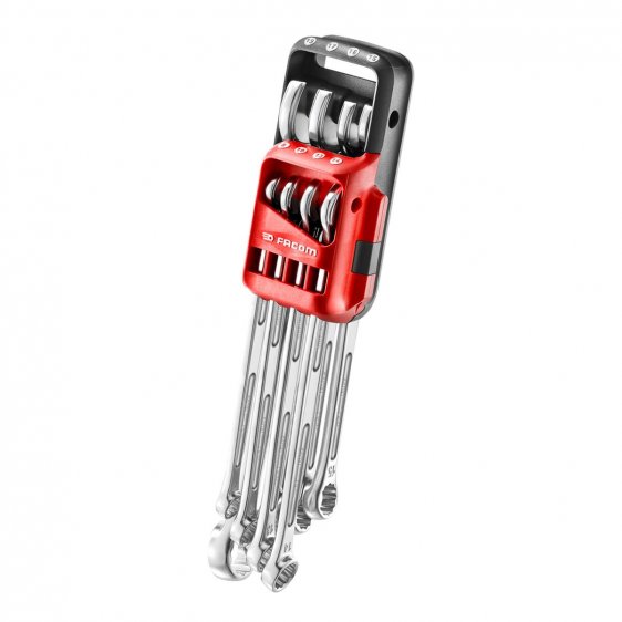FACOM 440XL.JP8PB - 8pc Metric Mid Long Combination Spanner Set + Clip
